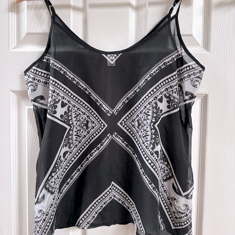 Old Navy, sheer black dress camisole